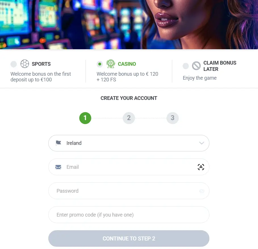 20bet_Casino_registration