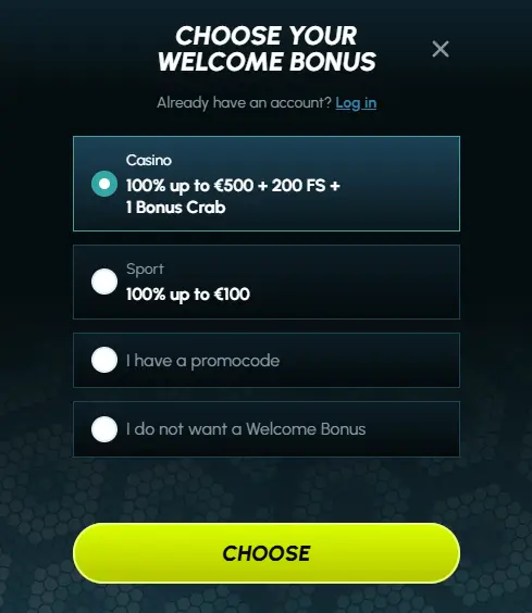 Slotexo_Casino_registration