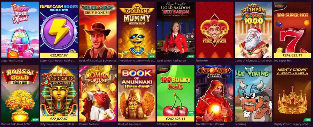 malina casino games
